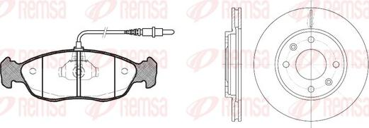 Remsa 8461.01 - Brake Set, disc brakes autospares.lv