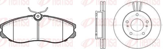 Remsa 8462.00 - Brake Set, disc brakes autospares.lv