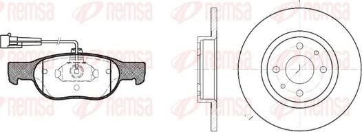 Remsa 8588.00 - Brake Set, disc brakes autospares.lv