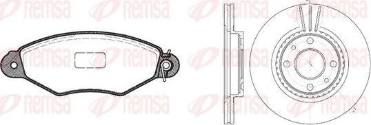 Remsa 8643.05 - Brake Set, disc brakes autospares.lv