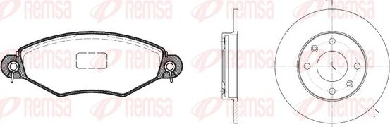 Remsa 8643.06 - Brake Set, disc brakes autospares.lv