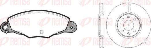 Remsa 8659.00 - Brake Set, disc brakes autospares.lv