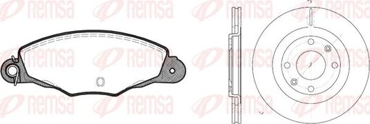 Remsa 8659.01 - Brake Set, disc brakes autospares.lv