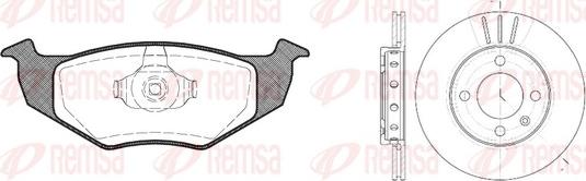 Remsa 8609.01 - Brake Set, disc brakes autospares.lv