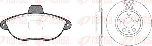 Remsa 8602.00 - Brake Set, disc brakes autospares.lv