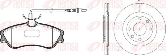 Remsa 8634.00 - Brake Set, disc brakes autospares.lv