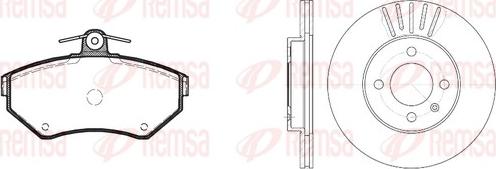 Remsa 8631.01 - Brake Set, disc brakes autospares.lv