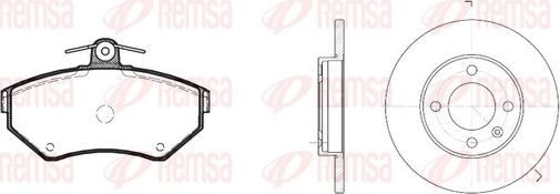 Remsa 8631.03 - Brake Set, disc brakes autospares.lv