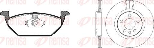 Remsa 8633.04 - Brake Set, disc brakes autospares.lv