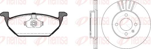 Remsa 8633.03 - Brake Set, disc brakes autospares.lv