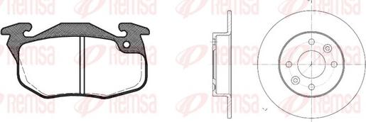 Remsa 8192.04 - Brake Set, disc brakes autospares.lv