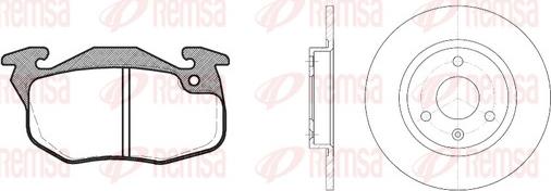 Remsa 8192.05 - Brake Set, disc brakes autospares.lv