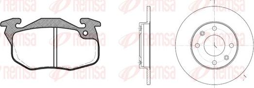 Remsa 8192.00 - Brake Set, disc brakes autospares.lv