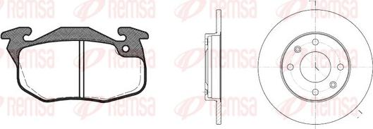 Remsa 8192.03 - Brake Set, disc brakes autospares.lv