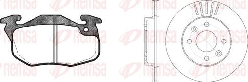 Remsa 8192.02 - Brake Set, disc brakes autospares.lv