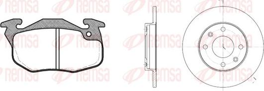 Remsa 8192.07 - Brake Set, disc brakes autospares.lv