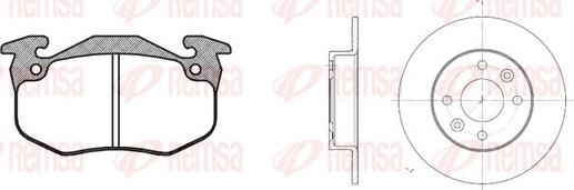 Remsa 8144.01 - Brake Set, disc brakes autospares.lv