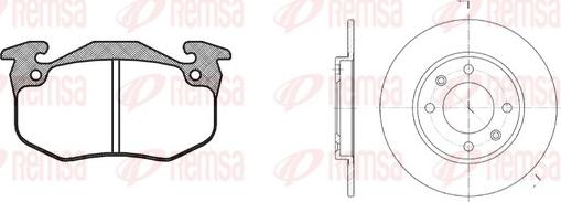 Remsa 8144.02 - Brake Set, disc brakes autospares.lv