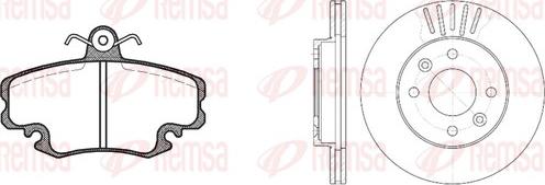 Remsa 8141.05 - Brake Set, disc brakes autospares.lv