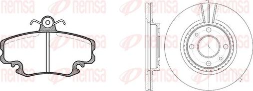 Remsa 8141.06 - Brake Set, disc brakes autospares.lv