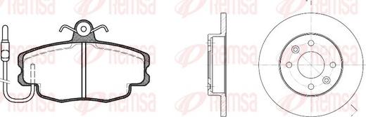 Remsa 8141.00 - Brake Set, disc brakes autospares.lv