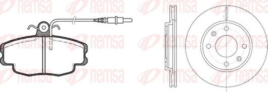 Remsa 8141.03 - Brake Set, disc brakes autospares.lv