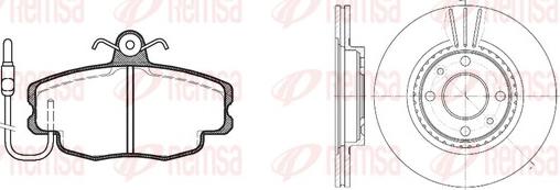 Remsa 8141.02 - Brake Set, disc brakes autospares.lv