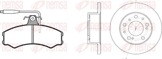 Remsa 8143.00 - Brake Set, disc brakes autospares.lv