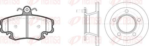 Remsa 8142.00 - Brake Set, disc brakes autospares.lv