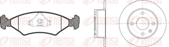 Remsa 8119.00 - Brake Set, disc brakes autospares.lv