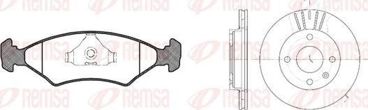 Remsa 8119.01 - Brake Set, disc brakes autospares.lv