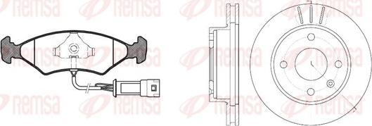 Remsa 8119.03 - Brake Set, disc brakes autospares.lv