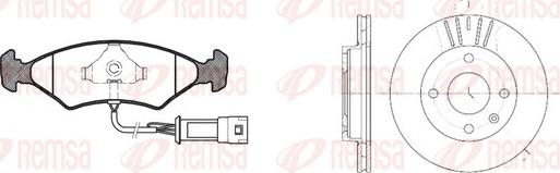 Remsa 8119.02 - Brake Set, disc brakes autospares.lv