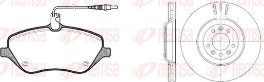 Remsa 81101.00 - Brake Set, disc brakes autospares.lv