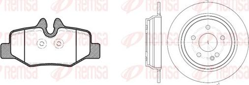 Remsa 81110.00 - Brake Pad Set, disc brake autospares.lv