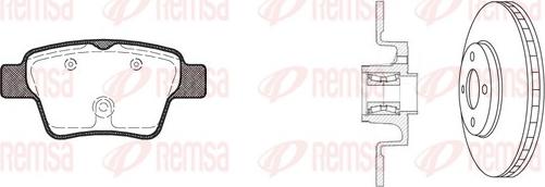 Remsa 81138.20 - Brake Set, disc brakes autospares.lv