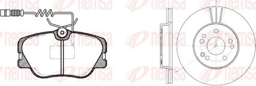 Remsa 8189.00 - Brake Set, disc brakes autospares.lv