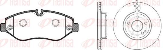 Remsa 81245.01 - Brake Pad Set, disc brake autospares.lv