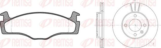 Remsa 8171.00 - Brake Set, disc brakes autospares.lv