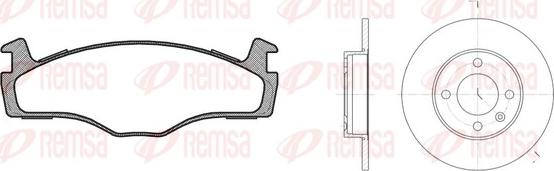 Remsa 8171.03 - Brake Set, disc brakes autospares.lv