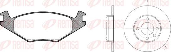 Remsa 8171.02 - Brake Set, disc brakes autospares.lv