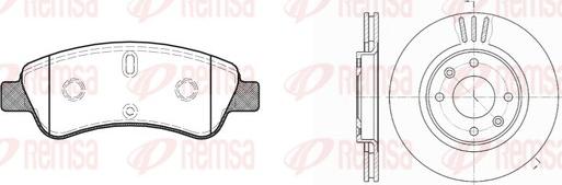 Remsa 8840.00 - Brake Set, disc brakes autospares.lv