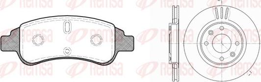 Remsa 8840.02 - Brake Set, disc brakes autospares.lv