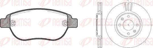 Remsa 8841.00 - Brake Set, disc brakes autospares.lv