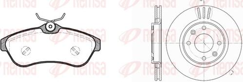 Remsa 8880.00 - Brake Set, disc brakes autospares.lv