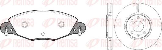 Remsa 8827.00 - Brake Set, disc brakes autospares.lv