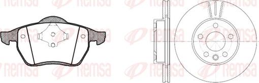 Remsa 8390.04 - Brake Set, disc brakes autospares.lv