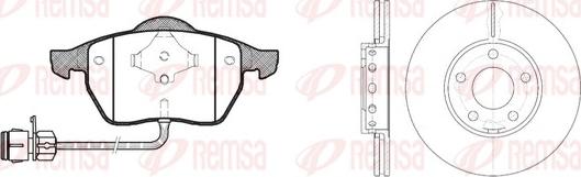 Remsa 8390.01 - Brake Set, disc brakes autospares.lv