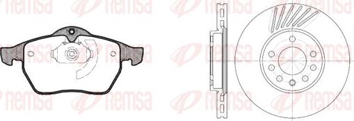 Remsa 8390.02 - Brake Set, disc brakes autospares.lv