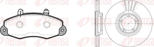 Remsa 8391.01 - Brake Set, disc brakes autospares.lv